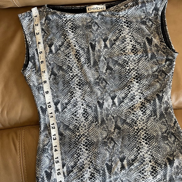 vintage bebe snake print boat neck top - Picture 4 of 5